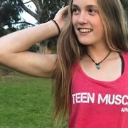 Teen muscle girl Fitness girl Amity